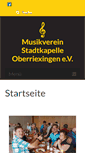 Mobile Screenshot of musikverein-oberriexingen.de